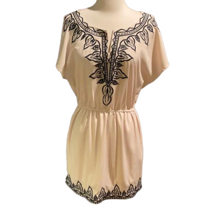 NWT C Puce Embroidered Dress Size M